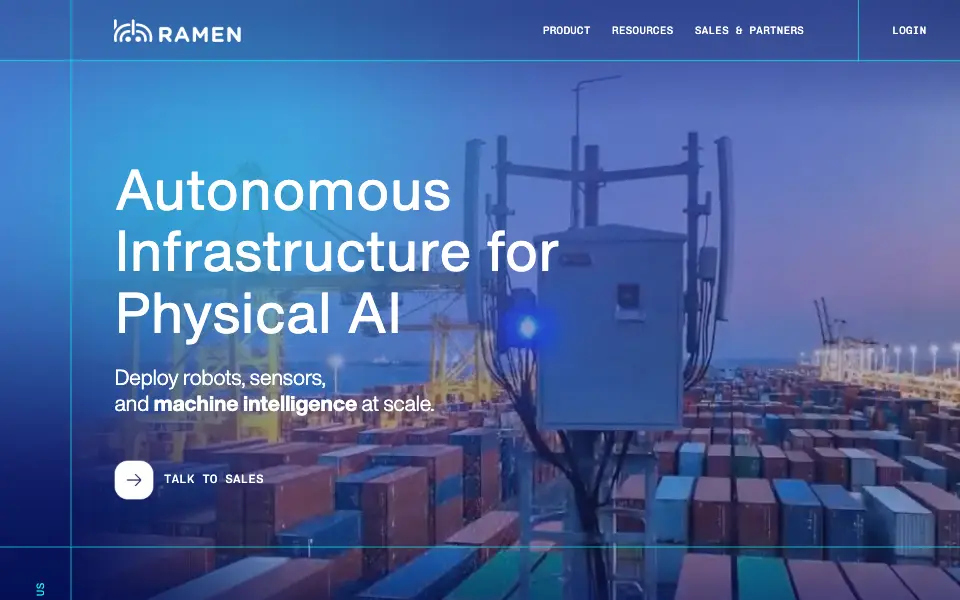 Ramen Inc. website home page
