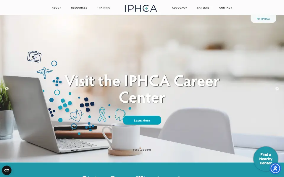 IPHCA website home page