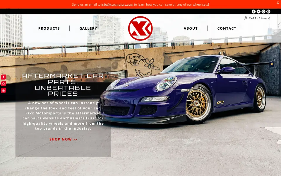 Kixx Motorsports website