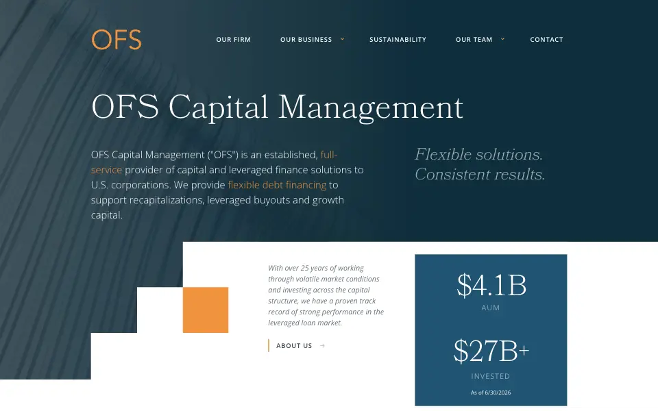 OFS Capital Management website