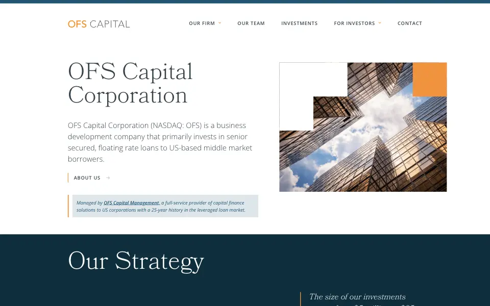 The OFS Capital website
