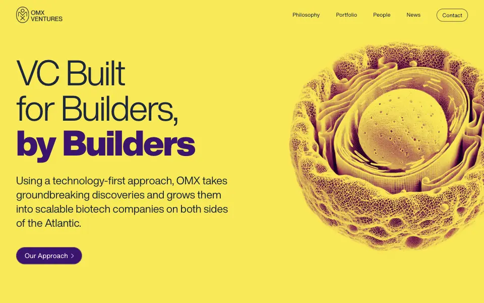 OMX Ventures website home page