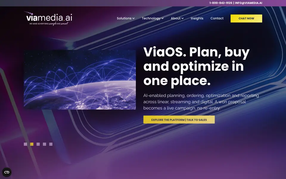 Viamedia website home page