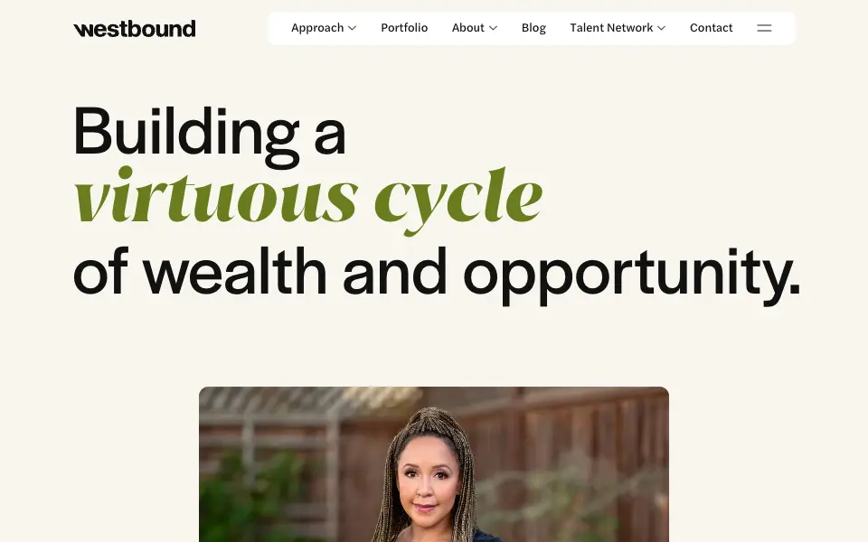 Westbound website home page